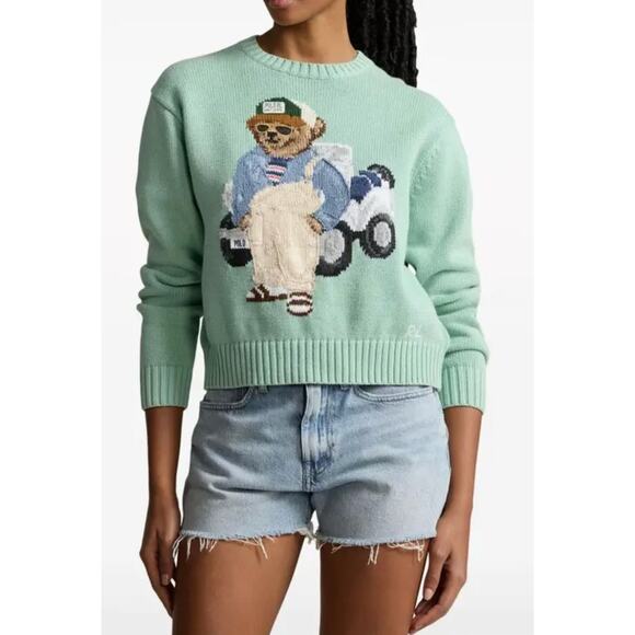 Polo Ralph Lauren Bear Sweater size L large - Picture 1 of 7